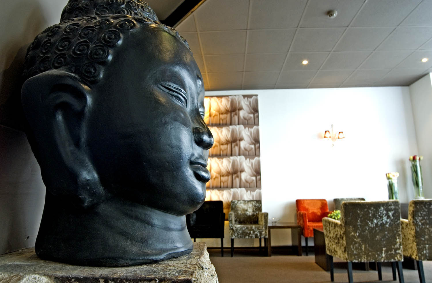 Sculptural interior detail at France Hotel